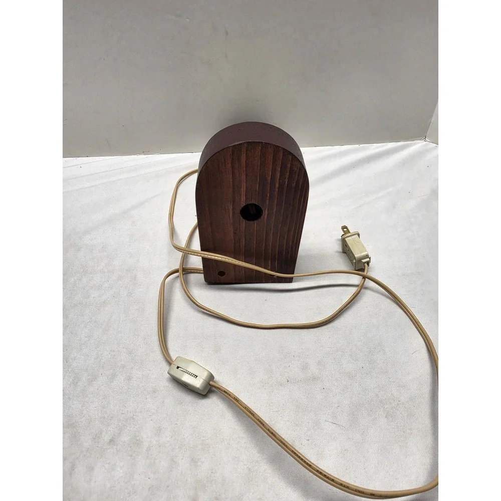 Vintage Primitive Wooden Christmas JOY Candle Lamp Rustic Holiday Decor Accent